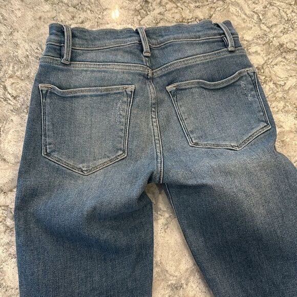 ✨ Frame Le High Skinny Crop Jeans - Medium Distressed, Size 24, Inseam 26” - Picture 5 of 5